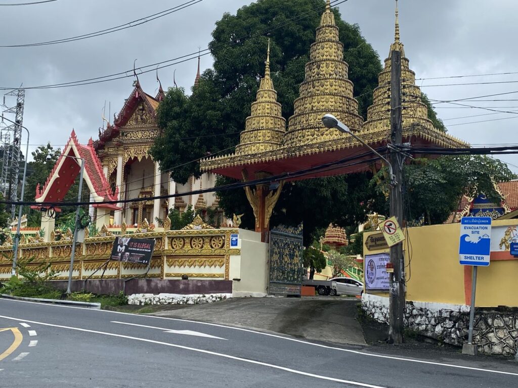 golden buddha temple in phuket thailand