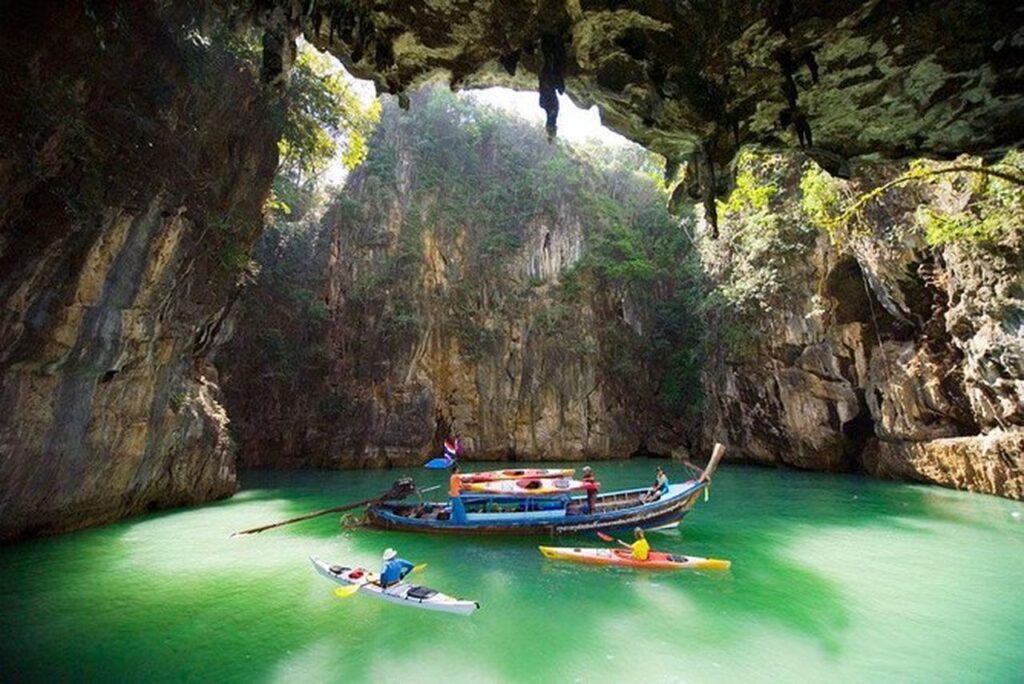 phuket canoe cave tour